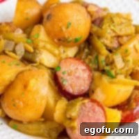 Bayou Slow Cooker Potatoes 15 Close up looking at a pile of Crock Pot Swamp Potatoes.