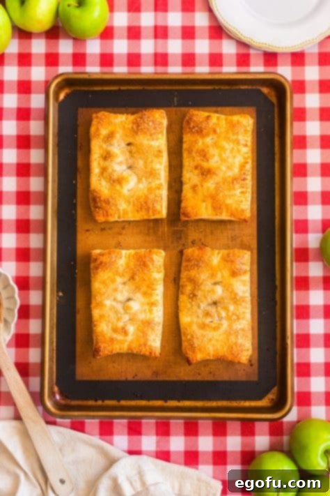 Baked Apple Puff Pastry Pies.