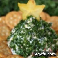 Christmas Tree-Shaped Cheese Ball