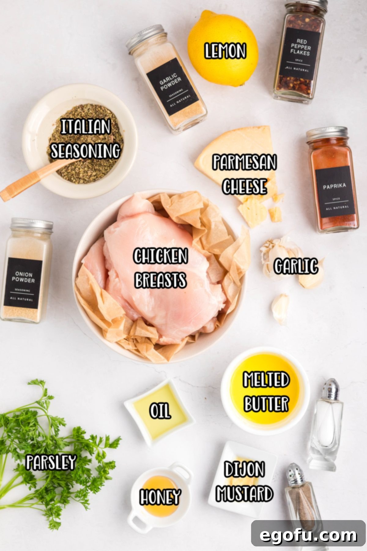 Garlic Parmesan Crusted Chicken 4 Ingredients for Baked Garlic Parmesan Chicken