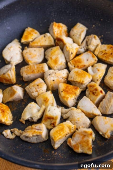 Effortless Teriyaki Glazed Chicken 10 Salt and pepper coated cooked chicken pieces.