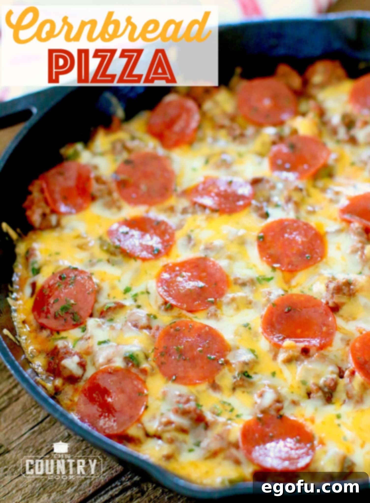 Golden Skillet Cornbread Pizza 3 Cornbread Pizza