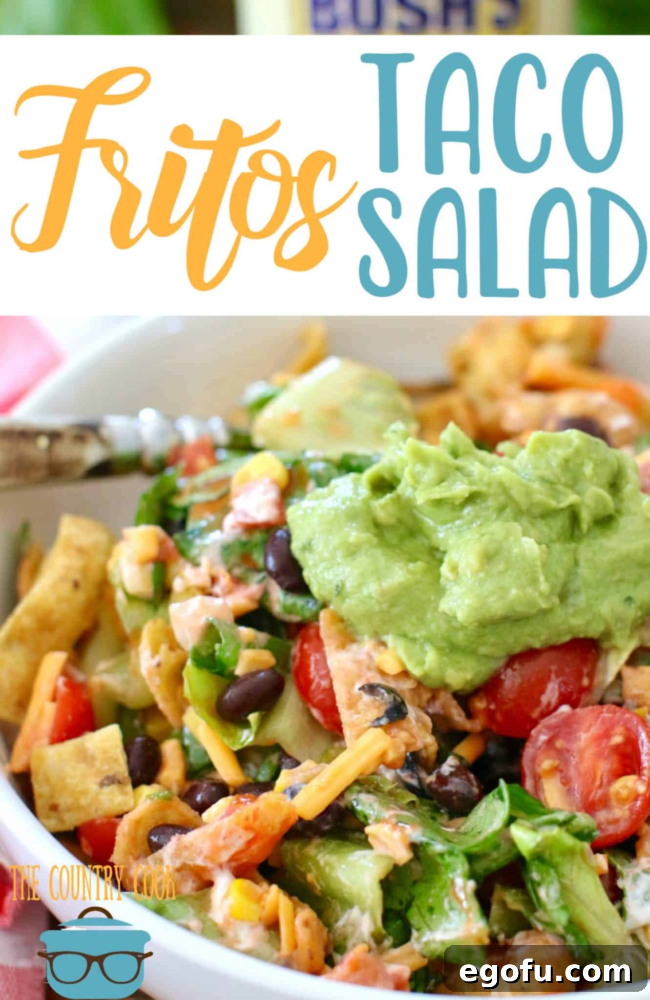 Frito Fiesta Taco Salad 2 Veggie Fritos Taco Salad recipe from The Country Cook, perfect for a healthy and satisfying vegetarian meal.