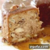 Homemade Apple Cake with Caramel Glaze