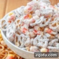 Trailer Park Terror Night 10 Halloween inspired white candy snack mix recipe