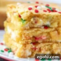 Easy Holiday Blondie Bars