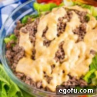 Big Mac Salad recipe from The Country Cook.