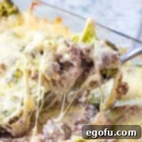 Low Carb Cheesy Hamburger Casserole recipe