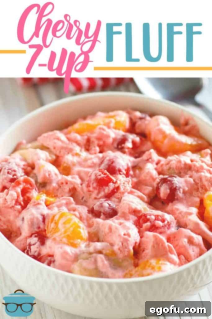 Cherry 7Up Fluff recipe from The Country Cook