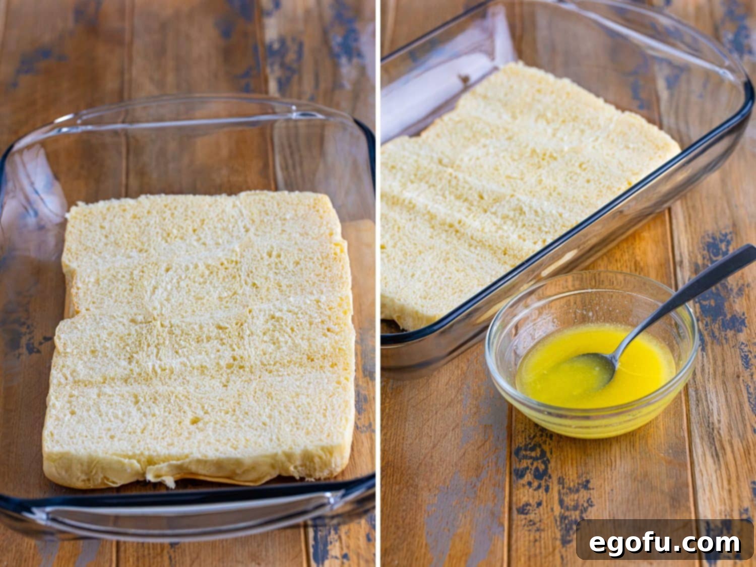 The bottom halves of Hawaiian rolls arranged neatly in a casserole dish.