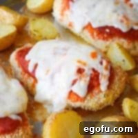 Sheet Pan Chicken Parmesan and Roasted Italian Potatoes