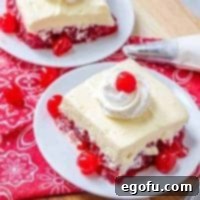 No Bake Cherry Jell-O Dessert recipe