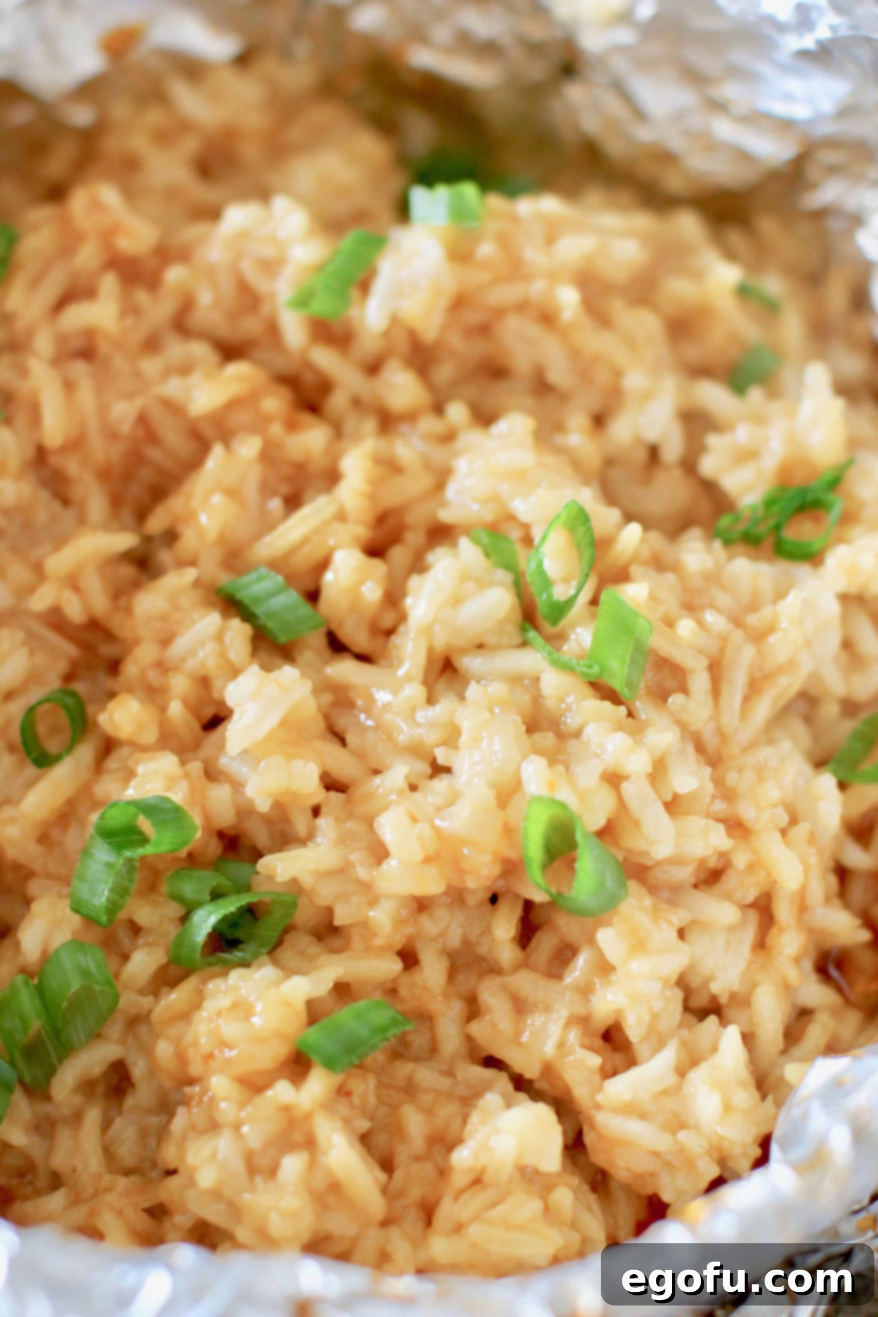 Instant Pot Tender Korean BBQ Country Ribs 15 Instant Pot white rice topped with sliced green onion.