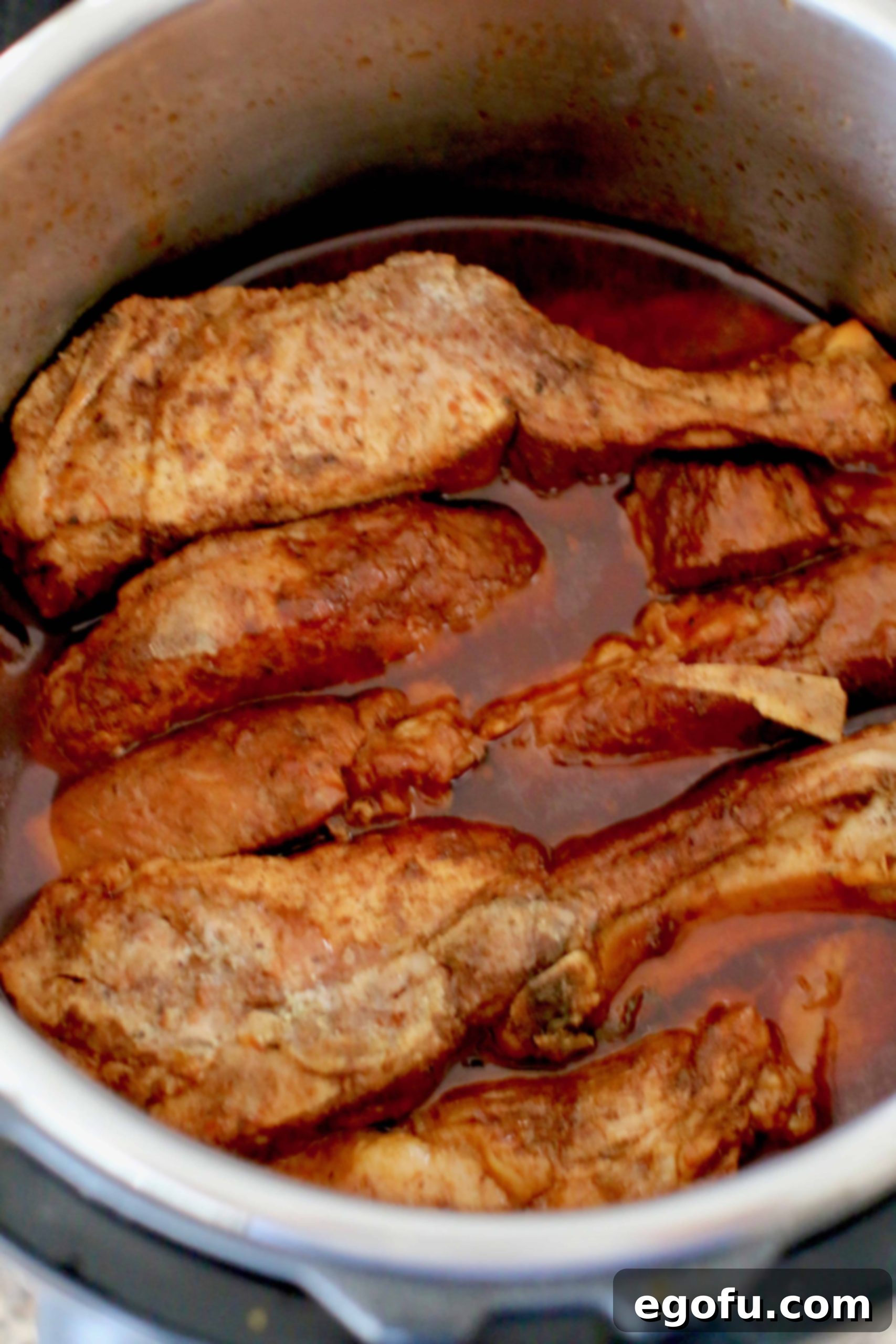 Instant Pot Tender Korean BBQ Country Ribs 16 cooked country style ribs, Korean BBQ, easy, pressure cooker.