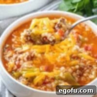 Deconstructed Stuffed Pepper Soup 11 Instant Pot Stuffed Pepper Soup recipe thumbnail image, a hearty and easy meal.