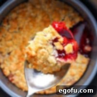 Instant Pot Amaretto Cherry Cobbler