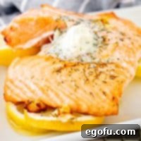 Air Fryer Salmon Perfection 3 Air Fryer Salmon recipe with lemon garlic dill butter.