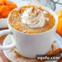 Homemade Pumpkin Mug Cake recipe thumbnail