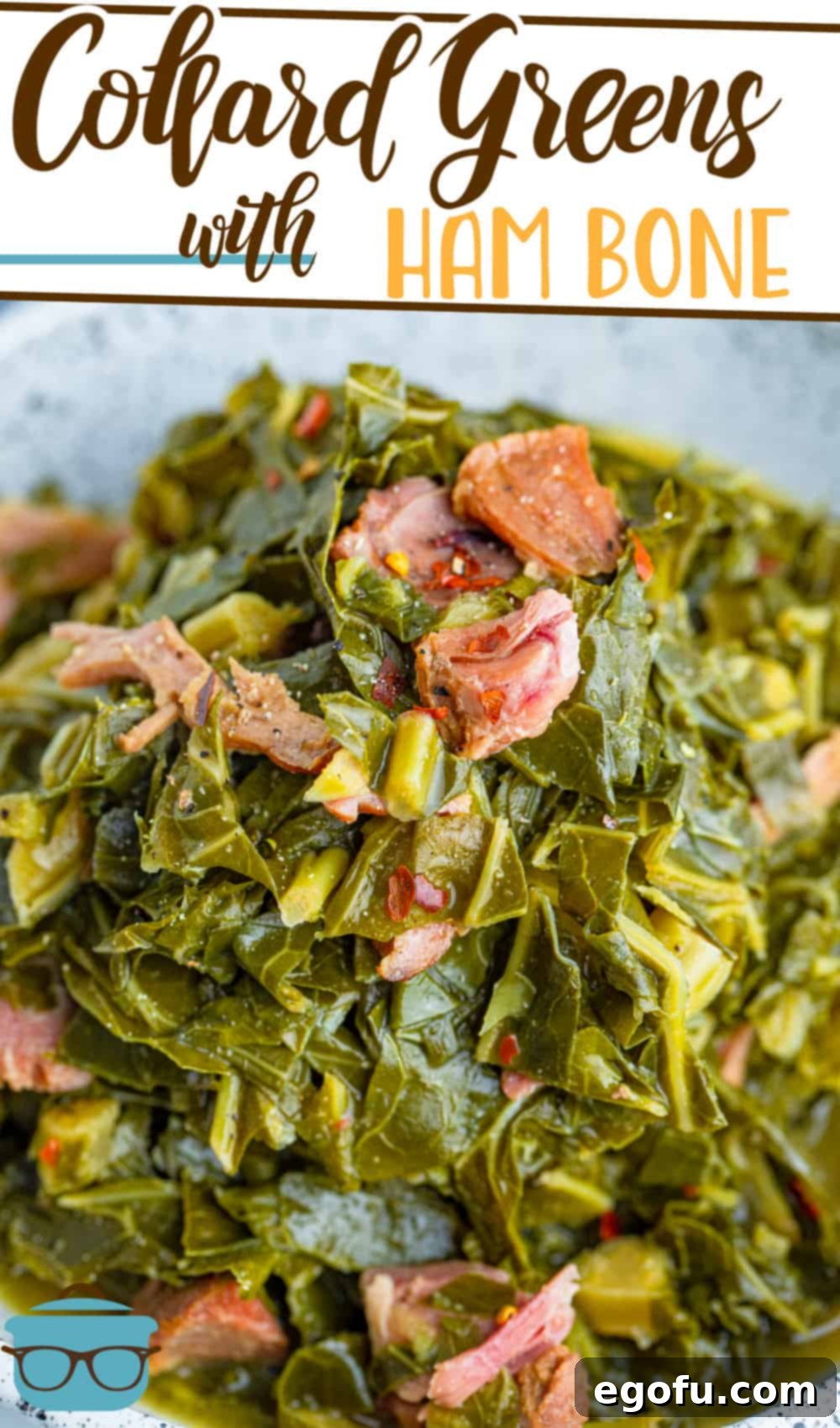 Collard Greens with Ham Bone recipe, a delicious Southern side dish.