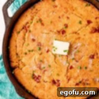 Smoky Bacon Cornbread 2 Cast Iron Bacon Cornbread