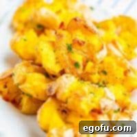 Close up of stacked Smashed Potatoes thumbnail image