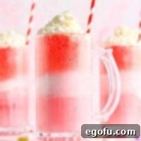 Close up of finished floats in glasses square image