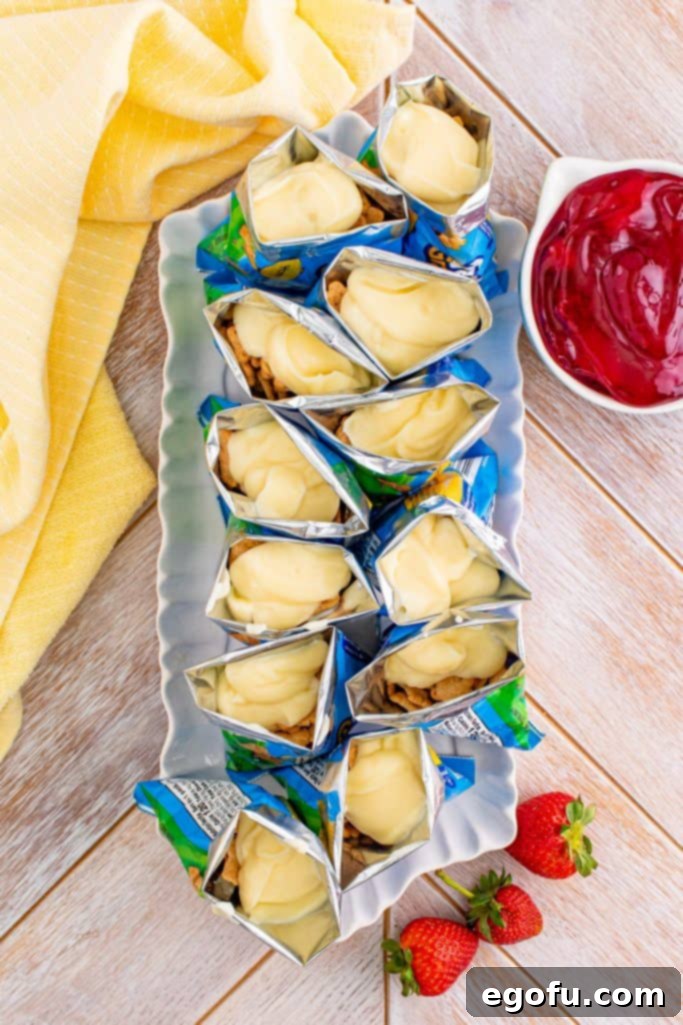 The Wandering Strawberry Cheesecake 8 Pudding added to bags