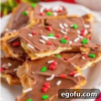 Christmas Caramel Cracker Crunch 10 Christmas Crack or Cracker Toffee recipe from The Country Cook.