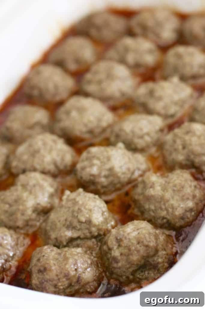 cooked meatballs in sauce