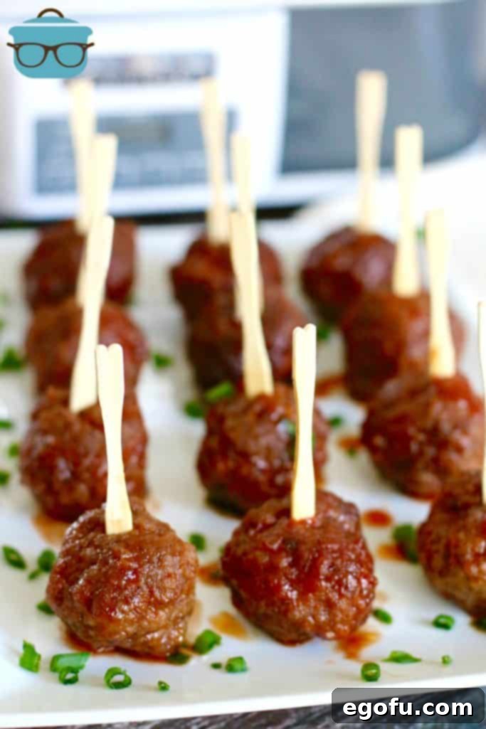 Homemade Slow Cooker Meatballs for a party
