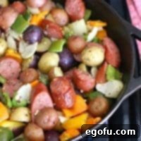 One Pan Skillet Sausage and Potatoes