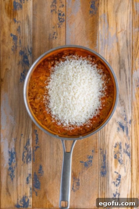 Okinawan Taco Rice 12 Minute Rice added to skillet.