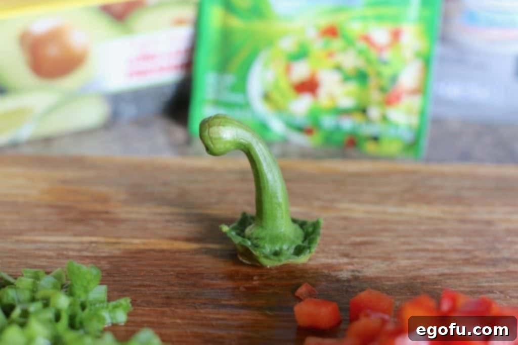 The Great Pumpkin Cheese Ball 6 diced green onions and diced red pepper.