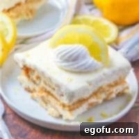 Zesty Lemon No-Bake Delight 13 NO-BAKE LEMON ICEBOX CAKE