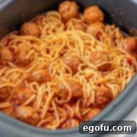 Effortless Slow Cooker Spaghetti and Meatballs 13 Crock Pot Spaghetti and Meatballs recipe