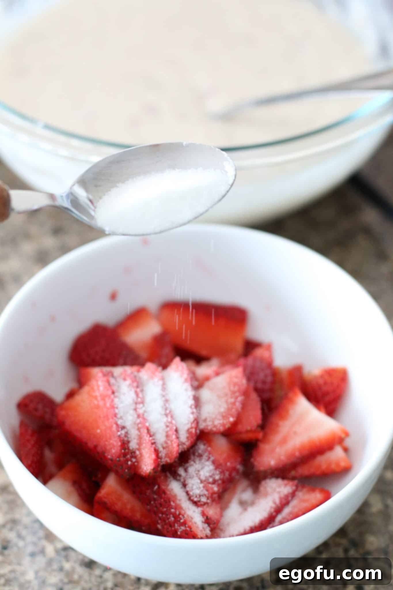 macerated strawberries