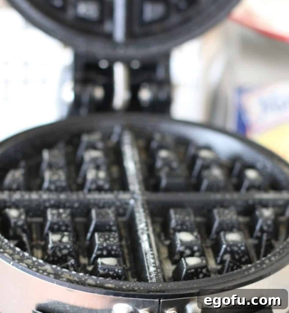 nonstick spray on waffle maker