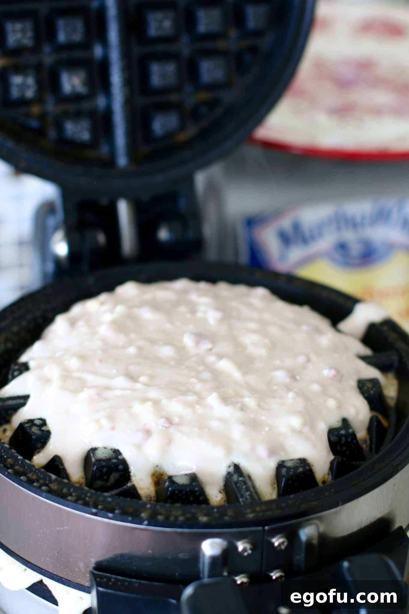 strawberry muffin waffles
