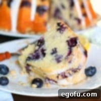 Lemon Blueberry Muffin Cake slice