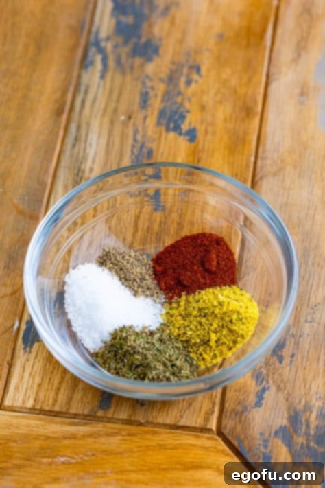 A small bowl of spices.