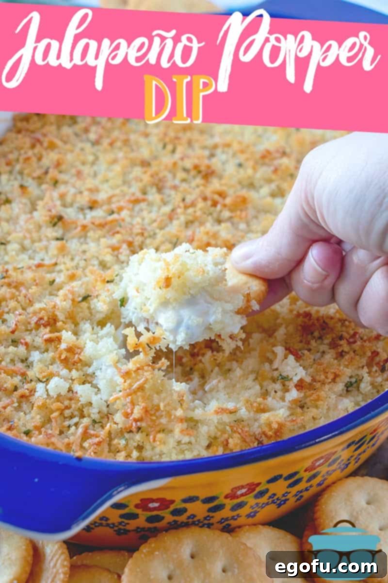 Baked Jalapeño Cheese Dip 4 Jalapeno Popper Dip recipe, a creamy appetizer from The Country Cook