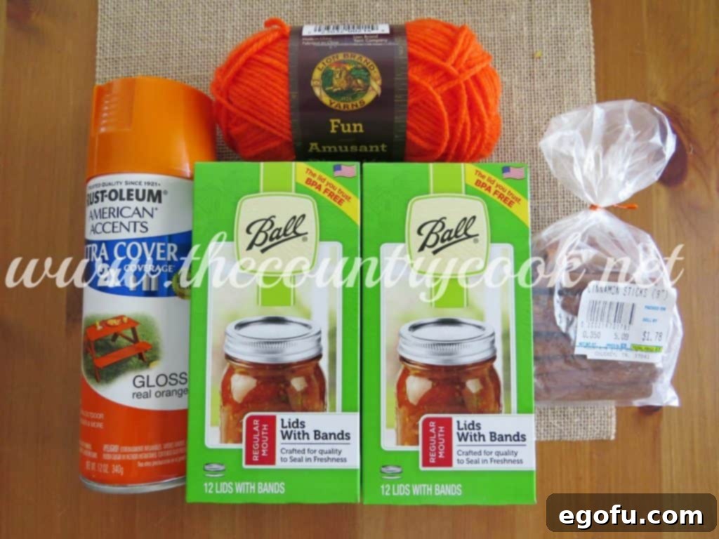 Autumn Jar Lid Pumpkins 4 essential items for making mason jar lid pumpkins