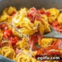 Creamy One Skillet Tortellini 9 Easy Italian Cheese Tortellini Skillet Meal