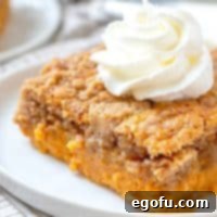 Pumpkin Dump Cake recipe thumbnail.