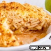 Butter Crumble Apple Pie (or Dutch Apple Pie) recipe from The Country Cook, showing a delicious baked pie.