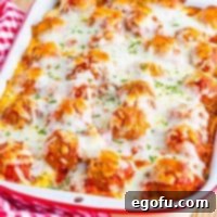 Meatball Sub Casserole recipe from The Country Cook.