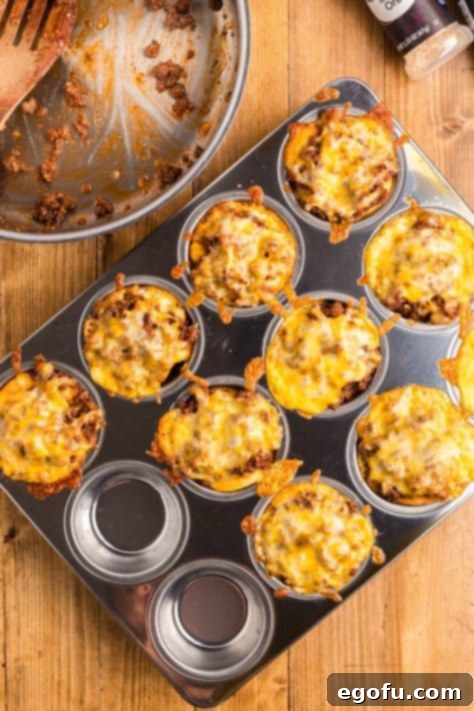 Smoky Beef Biscuit Pockets 16 Fully cooked BBQ Biscuit cups in muffin tin.