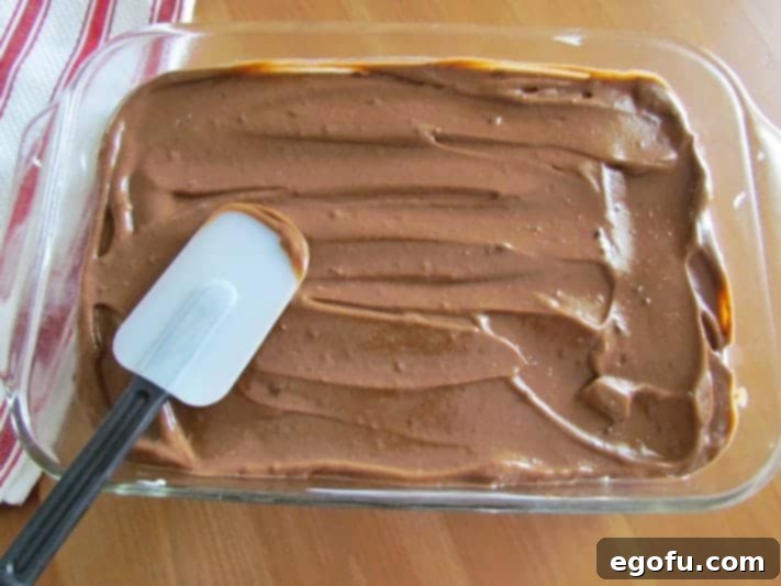 C Is For Cookie Layers 22 chocolate pudding layer