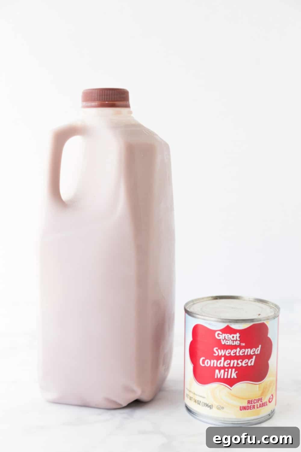 Wendys Creamy Frosty Delight 3 chocolate milk and sweetened condensed milk.