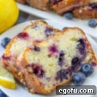 Homemade Lemon Blueberry Yogurt Cake recipe